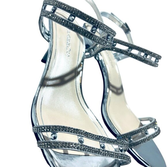 Caparros' Happy Strappy Metallic High Heel Evening Sandals. NEW! Womens Size 11. - Picture 6 of 8